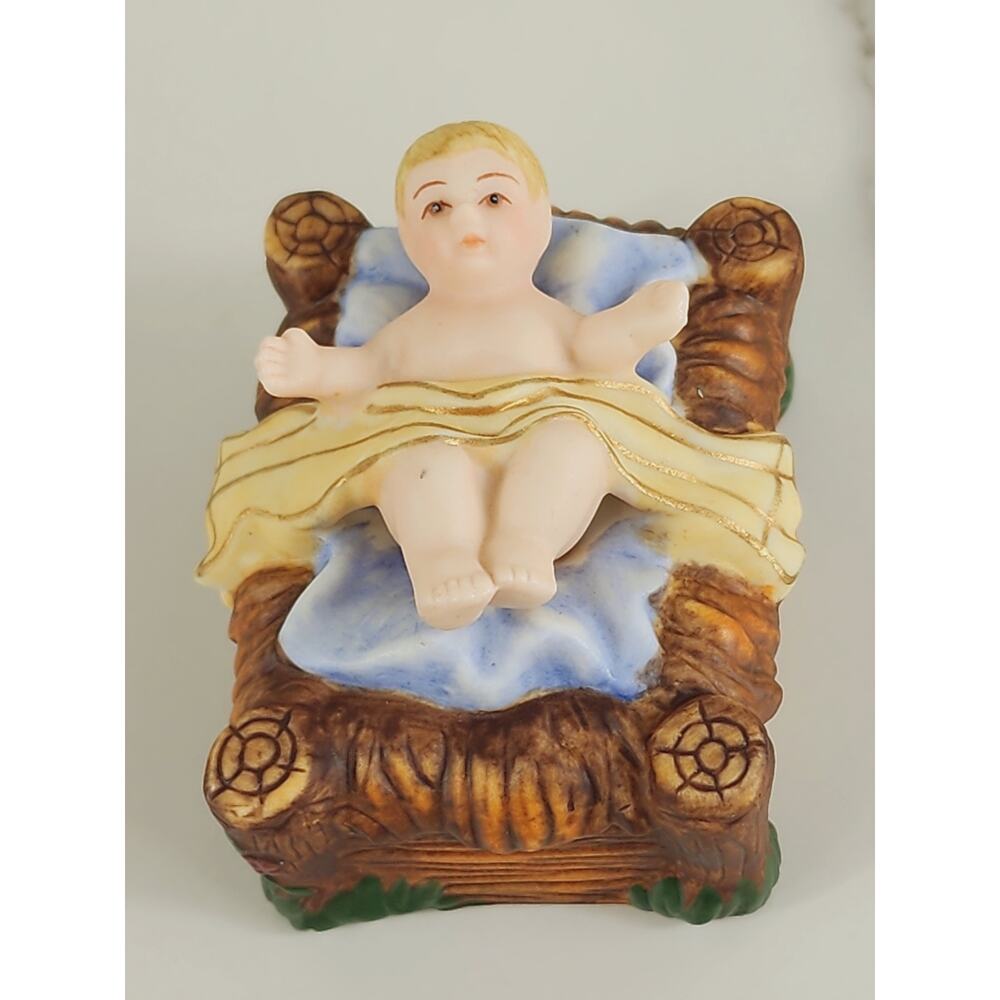 Kinkade Christ Child Baby Jesus 2 1/4" Hawthorne Village 2001 Holy Family Vtg